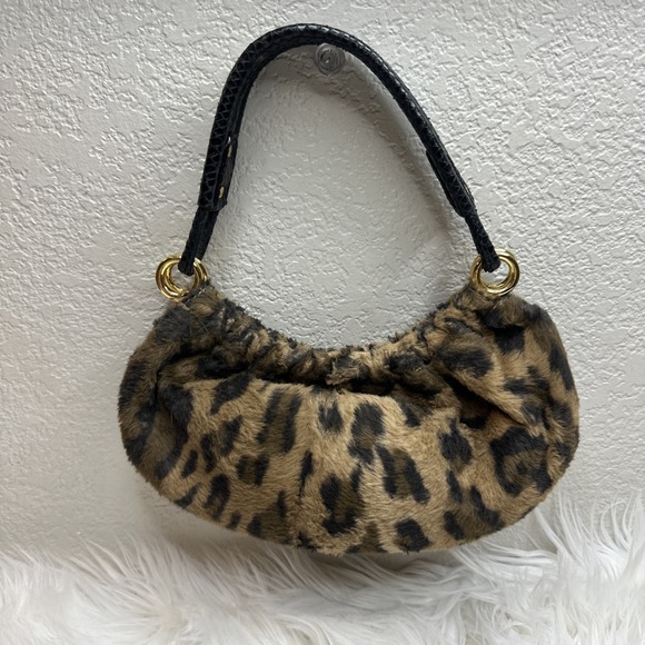kate spade Handbags - $105 🌙 Kate Spade Faux Fur Baguette Style Vintage Handbag Leopard Print